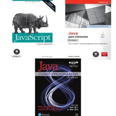 Imagem de Kit 3 Vol: Programação Em Java - Javascript O Guia Definitivo + Java P