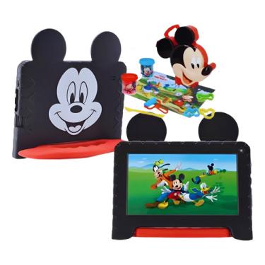 Imagem de Tablet Multilaser Mickey Mouse 32gb Wifi +maleta 3d Massinha Nb367