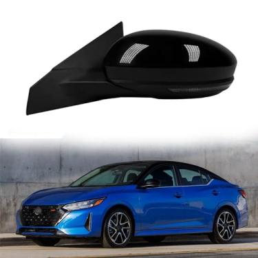 Imagem de Conjunto de espelho retrovisor do motorista adequado para Nissan Sylphy Sentra 2019 2020 2021 acessórios de carro acessórios de espelho retrovisor acessórios de espelho lateral lente ajustável de