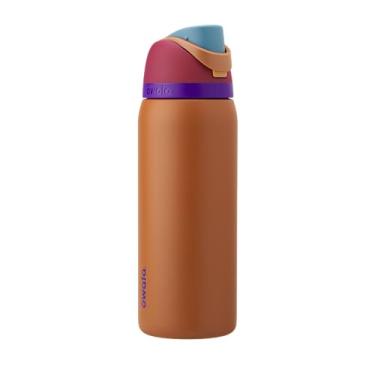 Imagem de Owala Garrafa de água de aço inoxidável isolada FreeSip com canudo para esportes e viagens, livre de BPA, 946 ml, âmbar brilhante