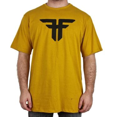 Imagem de Camiseta Fallen Silk Trademark Mostarda - Masculina-Masculino