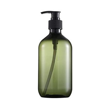 Imagem de Porta Sabonete Líquido Dispensador de sabão 500ml recarregável garrafa vazia imprensa bomba shampoo loção sabão líquido recipiente plástico Garrafa (Color : Green)