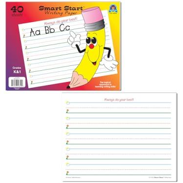 Imagem de Teacher Created Resources Papel de escrita Smart Start K-1: tablet de 40 folhas, branco