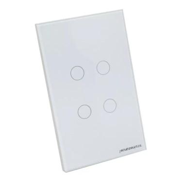 Imagem de Interruptor Touch Zigbee Novadigital 4 Botões Alexa Tuya
