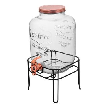 Imagem de REFRESQUEIRA COM SUPORTE HOME&CO VIDRO 5L 38x19x19cm