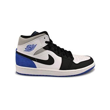 Imagem de Nike Air Jordan 1 Mid SE Union Royal (852542102), White/Hyper Royal/Black, 7.5