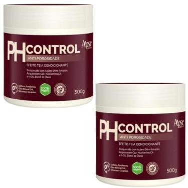 Imagem de Kit 2 Mascara Ph Control Anti Porosidade Condicionante Capilar Vegano Apse 500g