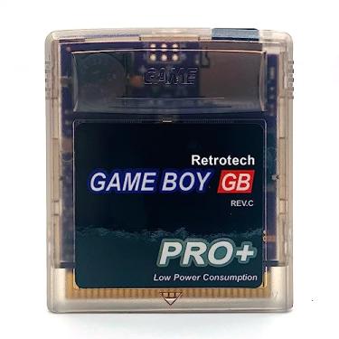 Imagem de Game Boy GB Pro Plus 1000 In 1 Game Cartridge For Nintendo Gameboy - Clear Black