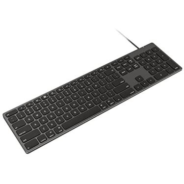 Imagem de 9H Teclado USB de alumínio com fio e teclado numérico para Mac Pro, Mini Mac, iMac, iMac Pro, MacBook Pro/Air, laptop e computador PC
