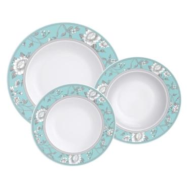 Imagem de Jogo de Pratos de Porcelana 18 Peças Helen Tramontina