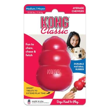 Imagem de Brinquedo Recheável Para Cachorros Kong Classic Médio