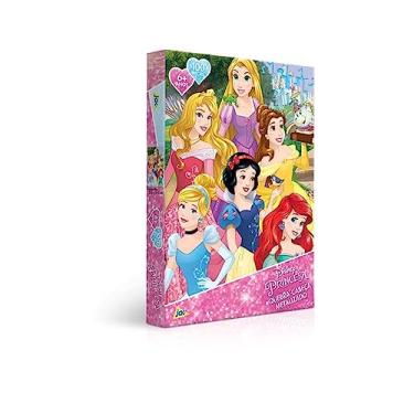 Imagem de Toyster - Quebra-cabeça: Princesa - 100 peças metalizado - Disney - JAK