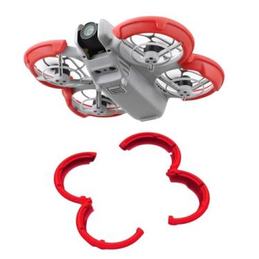 Imagem de Acessórios de proteção de para-choque Neo Drone, protetor de hélice, protetor de gimbal, capa de anel anticolisão para acessórios DJI NEO (vermelho)