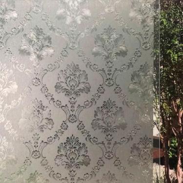 Imagem de Pelicula Adesiva Eletrostatica 3D para Porta de Vidro Arranjo de Flore