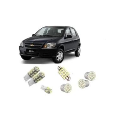 Imagem de Kit 7 Lampadas Leds Smd Pingo Teto Placa Re Gm Celta Todos - Blue Lion