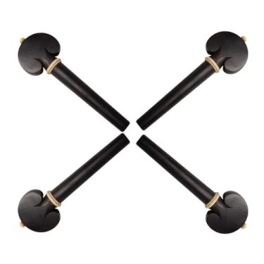 Imagem de Pegs de Afinação de Violoncelo de Madeira de ébano Suavizam Acessórios de Cordas Orquestrais de Ajuste Fino