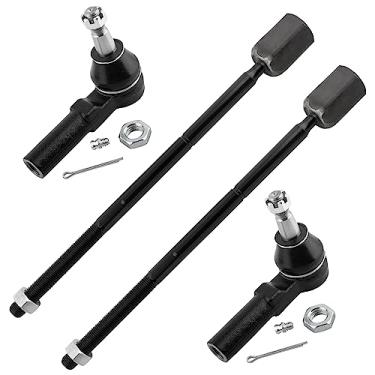 Imagem de BOXI 4 peças de terminais dianteiros internos e externos para Ford Taurus 1996-2007 / para Mercury Sable 1996-2005 - 4 portas 3.0L V6 | EV398 ES3349