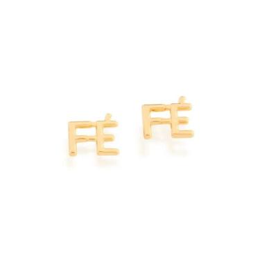 Imagem de Brincos banhado ouro 3x 24k 18k e 22k feminino rommanel pequenos palav