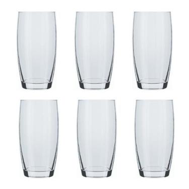 Imagem de Jogo Copos Vidro Suco Agua Oca 300 Ml Nadir - NADIR FIGUEREDO, Transpa