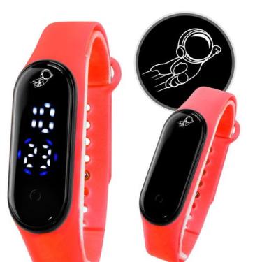 Imagem de relogio digital bracelete infantil prova dagua ajustavel original pres