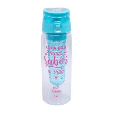 Imagem de Garrafa Azul Com Infusor 650ml - Projeto Kiwi - Minas de Presentes