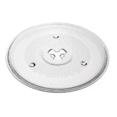 Imagem de LLEV Prato Para Micro-ondas Médio 27cm Encaixe Trevo - Vidro, Clássico, Reutilizável
