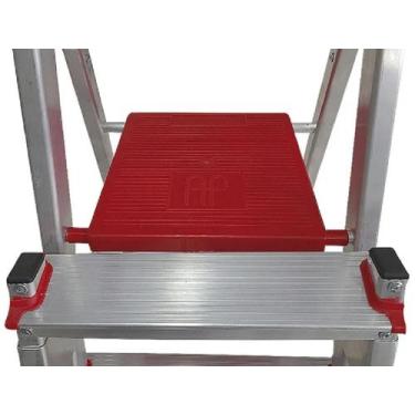 Imagem de Escada de Alumínio 4 Degraus Duplos Prática Art Factory