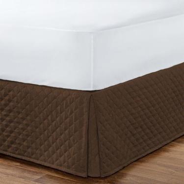 Imagem de Saia Cama Box Queen Com Elástico Matelada - Tabaco - Enxovais Aquarela