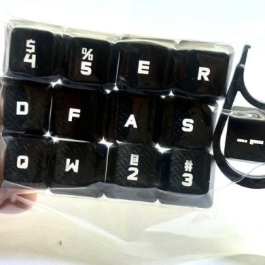Imagem de Teclado mecânico gamer com 13 peças retroiluminadas para Corsair K63, K65, K66, K68, K70, K95 / Logitech G pro x G512 G710+ G610 / Redragon K585 / IKBC c87 c104 MX teclado mecânico para jogos (preto)