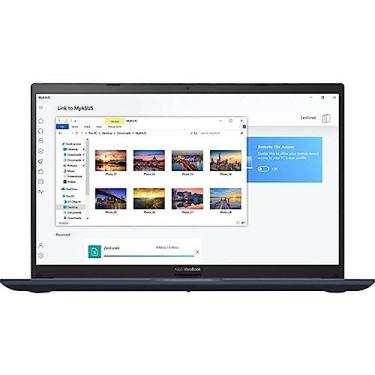 Imagem de ASUS® Notebook VivoBook 15 F513, 15,6 polegadas, Intel® Core™ i5 11ª geração, 16 GB de RAM, SSD de 256 GB, Windows® 10 Home, Preto Estrela, F513EA-OS56 e Cabo HDMI Swanky Bundle