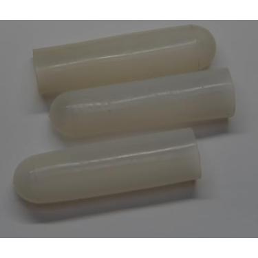 Imagem de DEXIERP Tampa redonda de 4" (101 mm) de comprimento para 1-1/40.6 cm 27-28 mm diâmetro externo (pacote com 5) extremidade do tubo tampa do tubo protetores de rosca máscara de tinta reutilizável