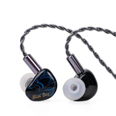 Imagem de Linsoul Kiwi Ears Cadenza IEM com driver dinâmico de berílio de 10 mm impresso em 3D com plugue intercambiável removível 0,78 cabo IEM de 3,5 mm com 2 pinos para músicos e audiófilos