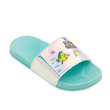 Imagem de Sandálias Disney Ariel e Flounder para crianças, Multi, 13-1 M US Little Kid