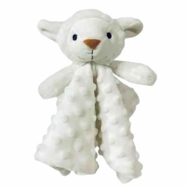 Imagem de Naninha Bebê Pelúcia Recém Nascido Dormir Tecido Bichinho Macio Presen