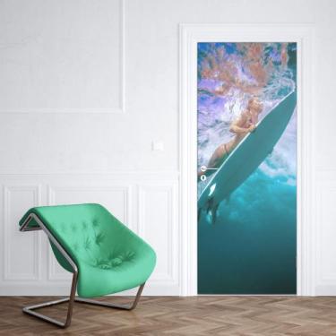 Imagem de Adesivo de Porta Surfista 03 - Império da Impressão, P - 70cm x 210cm