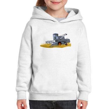 Imagem de Moletom Infantil Colheitadeira - Foca na Moda, Branco, 10