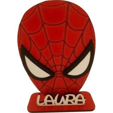 Imagem de 7centros De Mesa Homem Aranha,  20cm Spider Man - Ecolaser