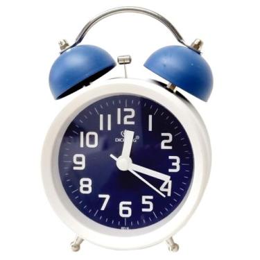 Imagem de Relogio Despertador Em Metal Retro Fashion A Pilha Cores - CLOCK FASHI
