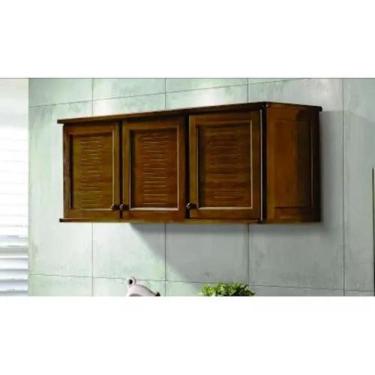 Imagem de Armario aereo de madeira macica de 4 portas ref 74 - TORNEADO SÃO JOSE