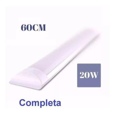 Imagem de Luminaria De Led 18w / 20w Tubular 60cm Bivolt - OEM, Branco, 110V/220