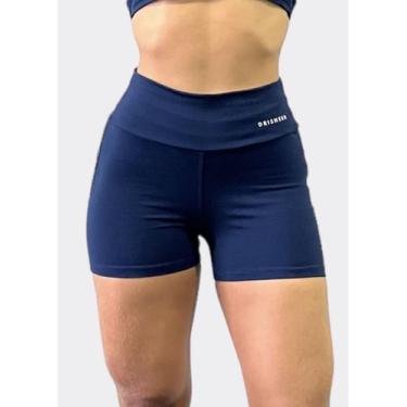 Imagem de Short Academia Fitness Esportivo Feminino Drisheer, Azul, M