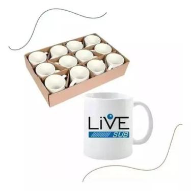 Imagem de 12 Canecas para sublimação Live Sub 325ml - Live Sub!