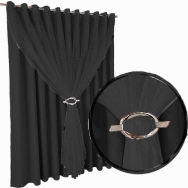 Imagem de cortina apartamento blackout Fiori sala 2,80 x 2,30 bege - Bravin Cort