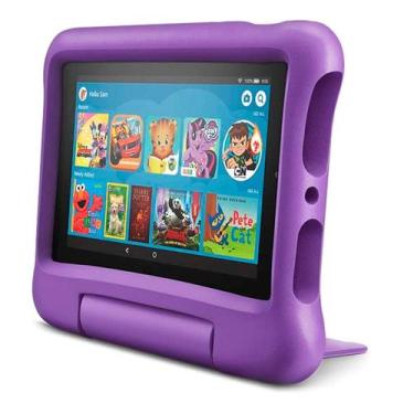 Imagem de Tablet Amazon Fire HD7 32GB / Tela 7" - Purple Kids, 32GB, Lilás