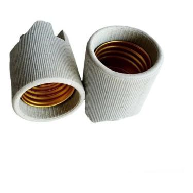 Imagem de  Bocal De Louça Porcelana Receptáculo Para Lâmpadas E27 - Fertak