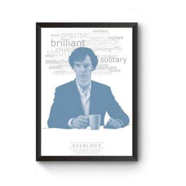 Imagem de Poster Moldurado Sherlock Quadro - Fanarte