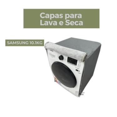 Imagem de Capa lava e seca samsung 10.1kg impermeável flex - Capas Flex, CINZA