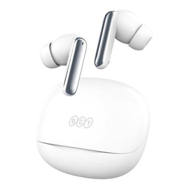 Imagem de Fone QCY MeloBuds N50, Fone de Ouvido Bluetooth 5.4 com Cancelamento de Ruído Ativo, 28 Horas De Reprodução, Preto (Branco)