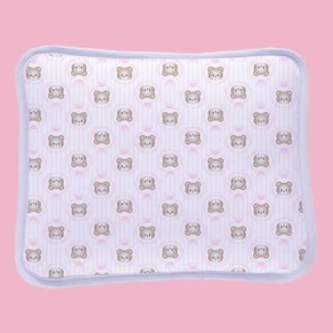 Imagem de Jogo De Lençol Berço 2 Pçs Malha 100% Algodão Menino Menina 1,30x0,70 (Royal Baby Rosa)