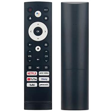 Imagem de Controle remoto de voz substituído ERF3M90H ERF3V90H para Smart TV Android Hisense 55U7H 65U75H 75U7H 85U7H 75U8H 55U75H 75U75H 55U8H 65U7H 65U8H 65A66GUA 65A53FUA 55U8H 65A66GUA 65A53FUA 55U8H
